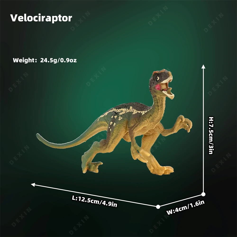 New Jurassic Velociraptor Jurassic Park Movie Static Model Animal Decoration Collect Halloween Christmas Birthday Gift KidsToy