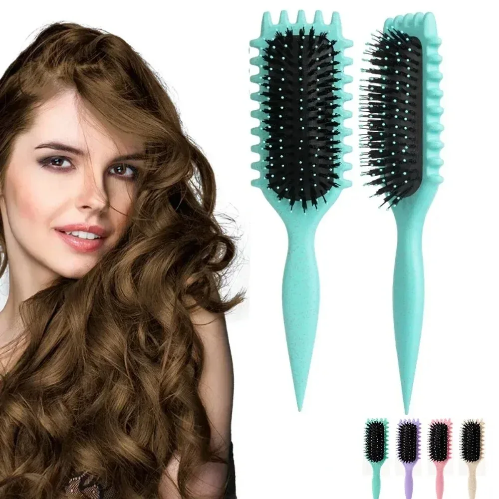 Women's Hair Comb Hollow Shaped Curly Hair Comb Multi Functional Scalp Massage And Anti-static Fluffy Hair Brush Hairstyle Tools