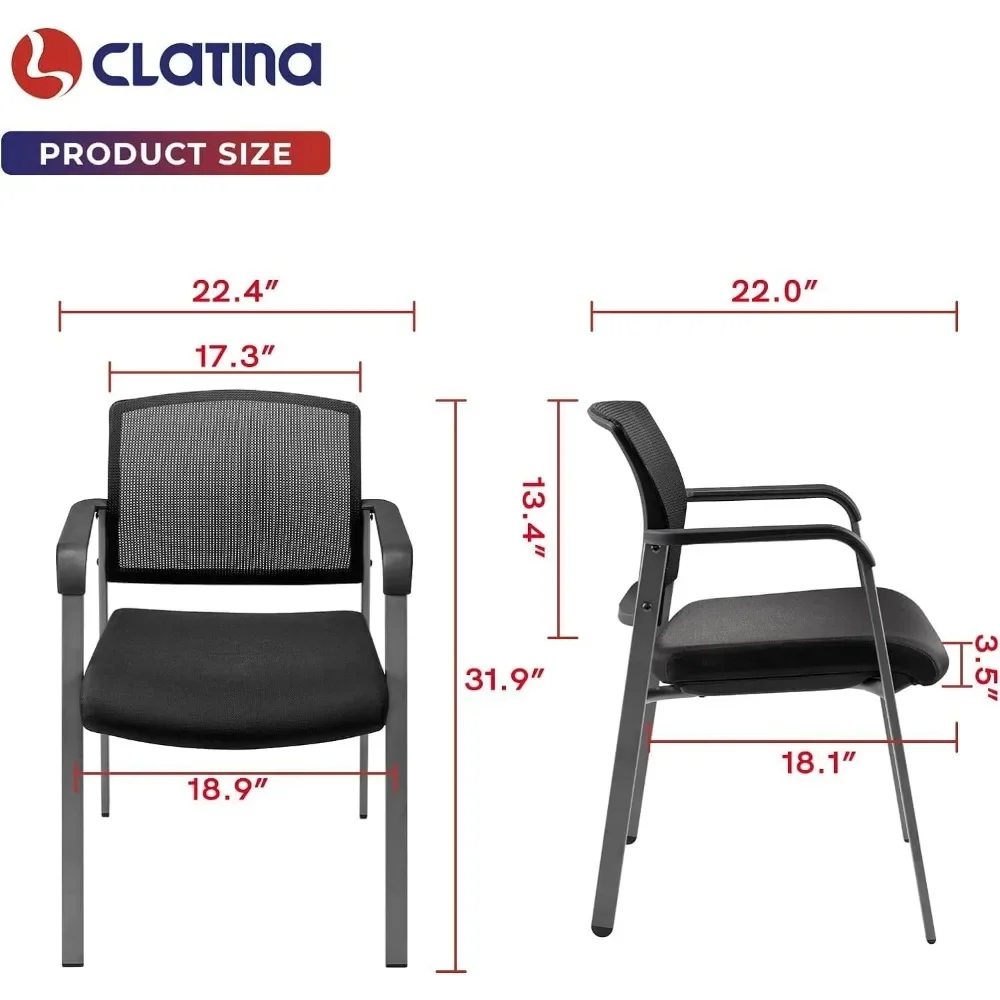 Cadeira escolar com braço estofado tecido Seat, 4 Pack