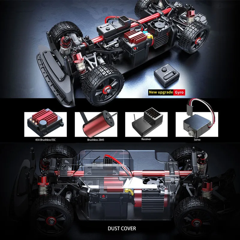 1/14 MJX Hyper Go Rc samochód do driftu 14301 14302 2.4G szybki samochód rajdowy bezszczotkowy 4WD Off-Road Rc dla dorosłych