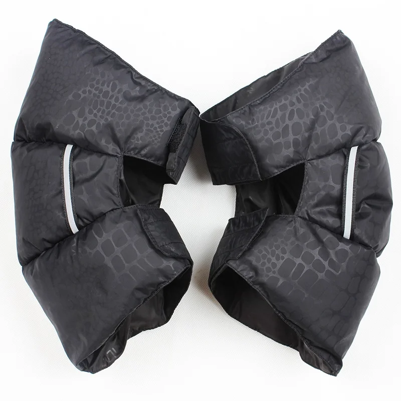 

Утепленные наколенники для велоспорта, мужские зимние короткие наколенники для мотоцикла, ветрозащитные, морозостойкие для защиты ног