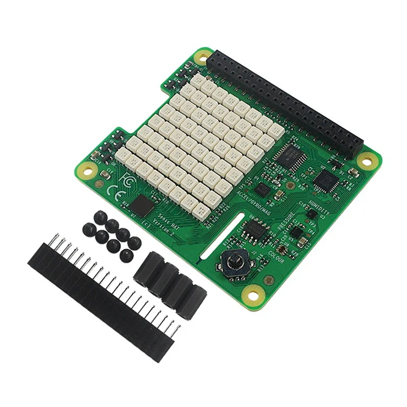 Sensehat For Raspberry Pi Featuring 8X8 RGB LED Matrix,Joystick Gyroscope,Accelerometer For Interactive Use Project-ABIU
