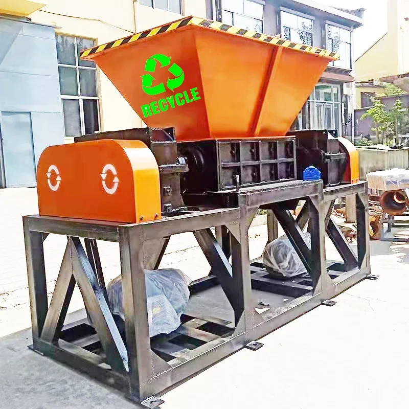 Hot Sale Tire Shredder Best Recycling Business Metal Solid Waste Used Tyre / tire Iron Oil Drums Aluminum Scrap Shredders