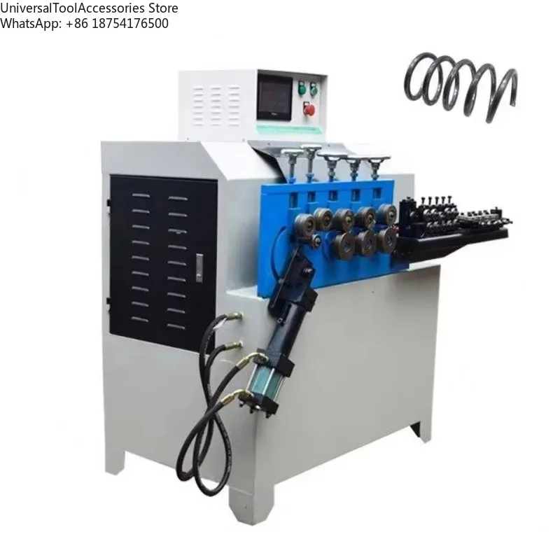 Full Automatic O-ring c Loop Spiral Rolling Bending Forming Metal Processed Flat Round Steel Iron Wire O Ring Making Machine
