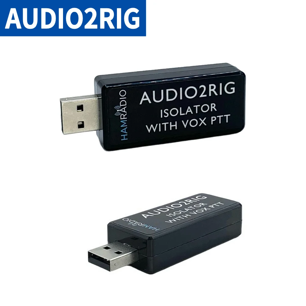 

AUDIO2RIG Amateur Radio Station USB Sound Card Connector for KENWOOD YAESU ICOM Radio Supports VOX PTT Control USB Sound Adapter