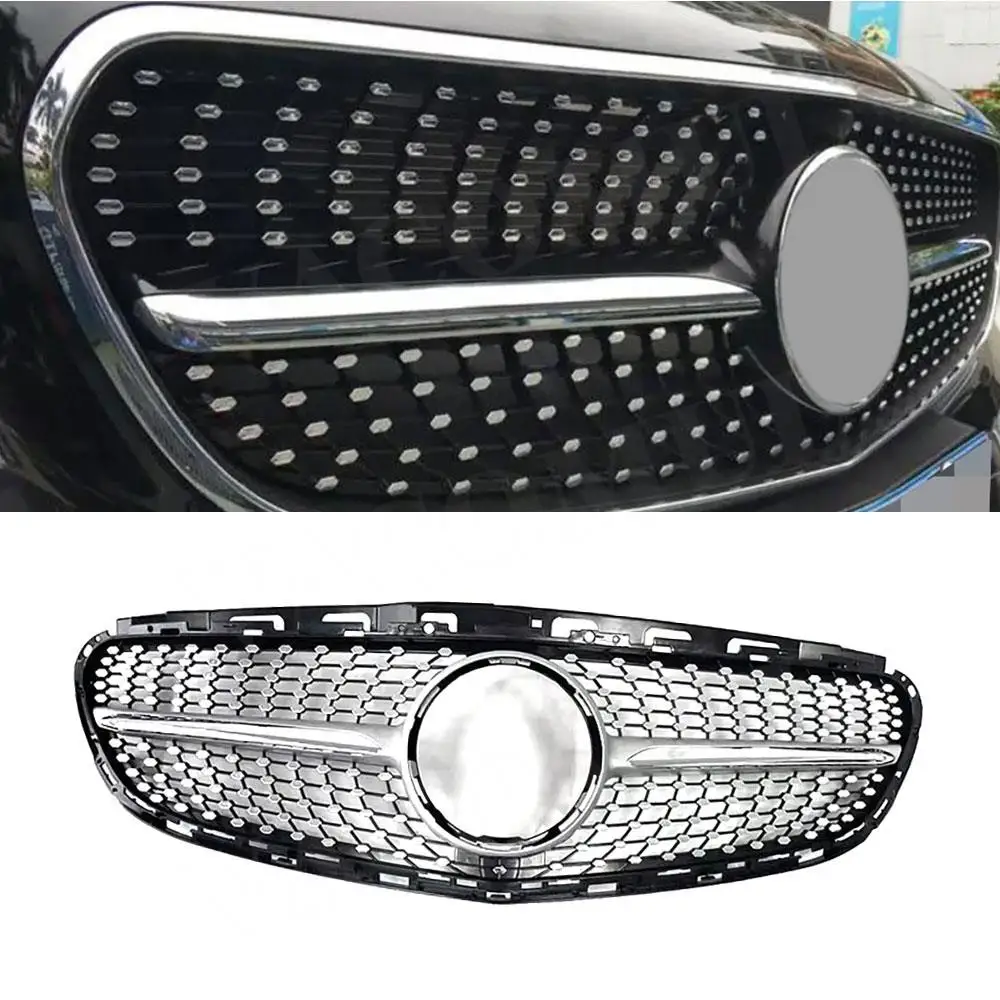 

VACOMUL ABS Front Bumper Grill Bodykits for Benz E Class W212 E250 E300 2013 2014 2015 Front Grill Frame Silver Black