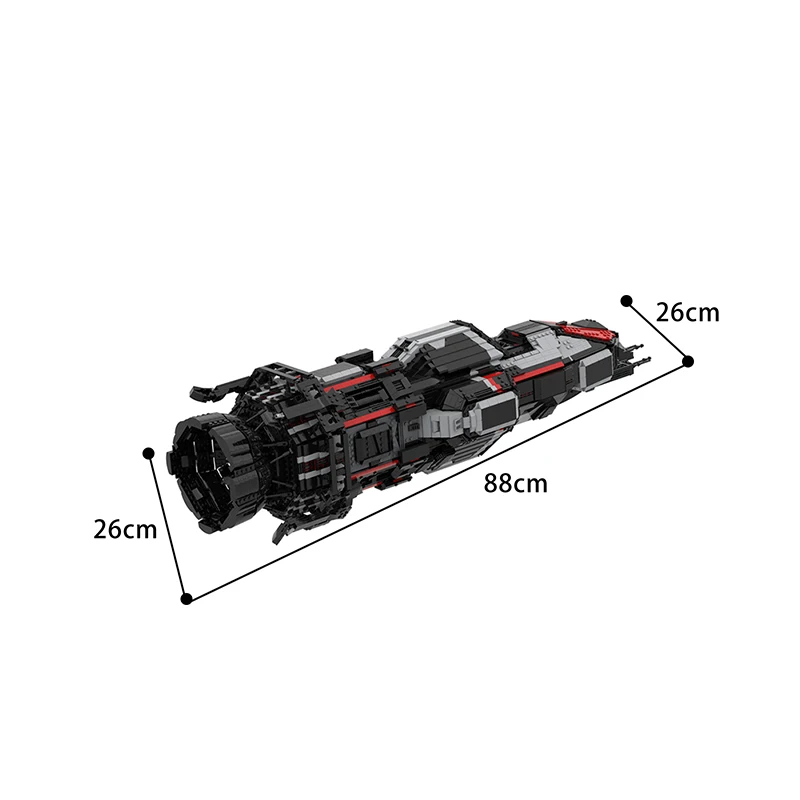 MOC Season 4 Rocinante-Corvette-Class Light Frigate Building Blocks Kit For Tachi Expanse MCRN ECF 46313 Bricks Toy For Children