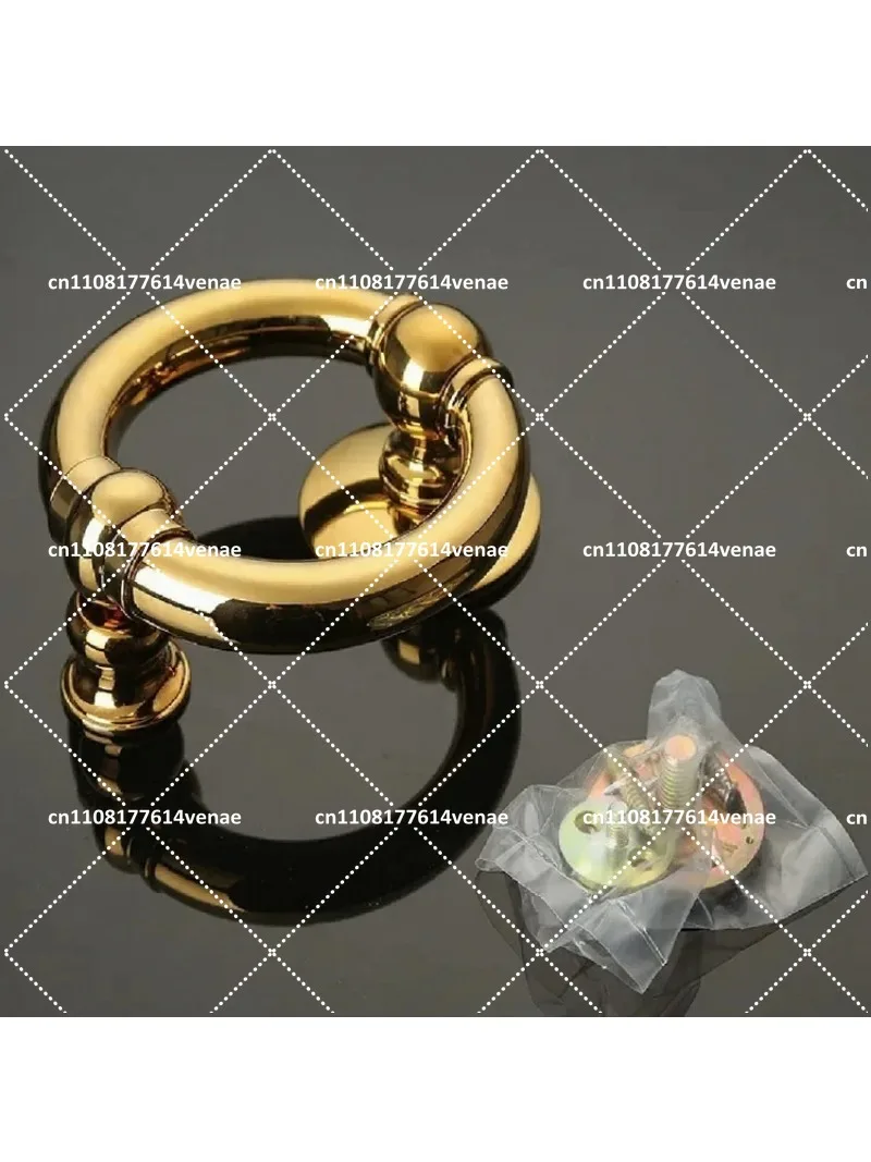 Gold Bronze European Door Knocker Ring for Front Entry