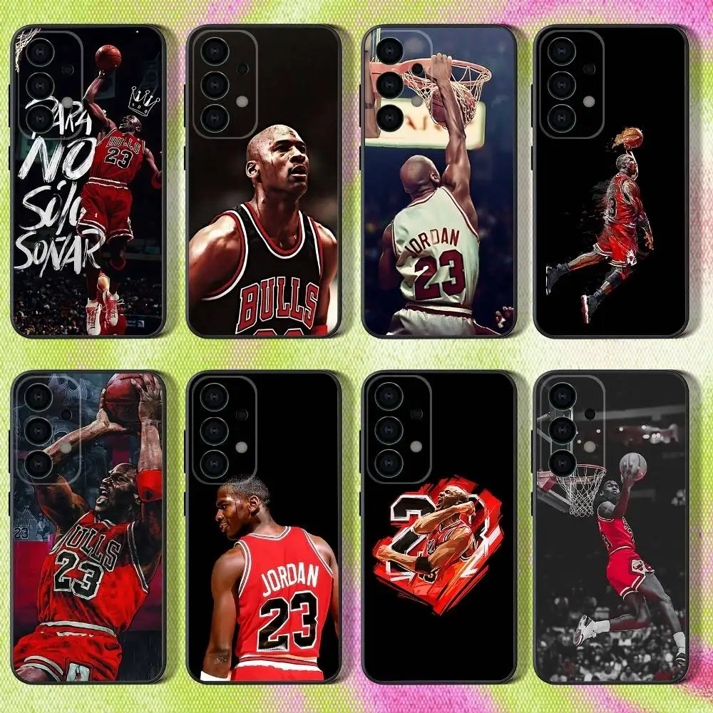 

Basketball J-Jordan 23 Phone Case For Samsung S25,S24,S21,S22,S23,S30,Ultra,S20,Plus,Fe,Lite,Note,10,9,5G Black Cover