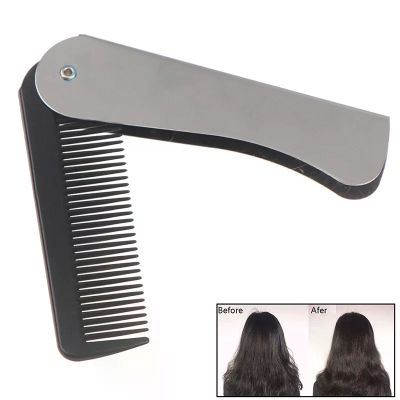 Portable Hair Comb Brush Foldable Massage Hair Comb Folding Hairdressing Tools
