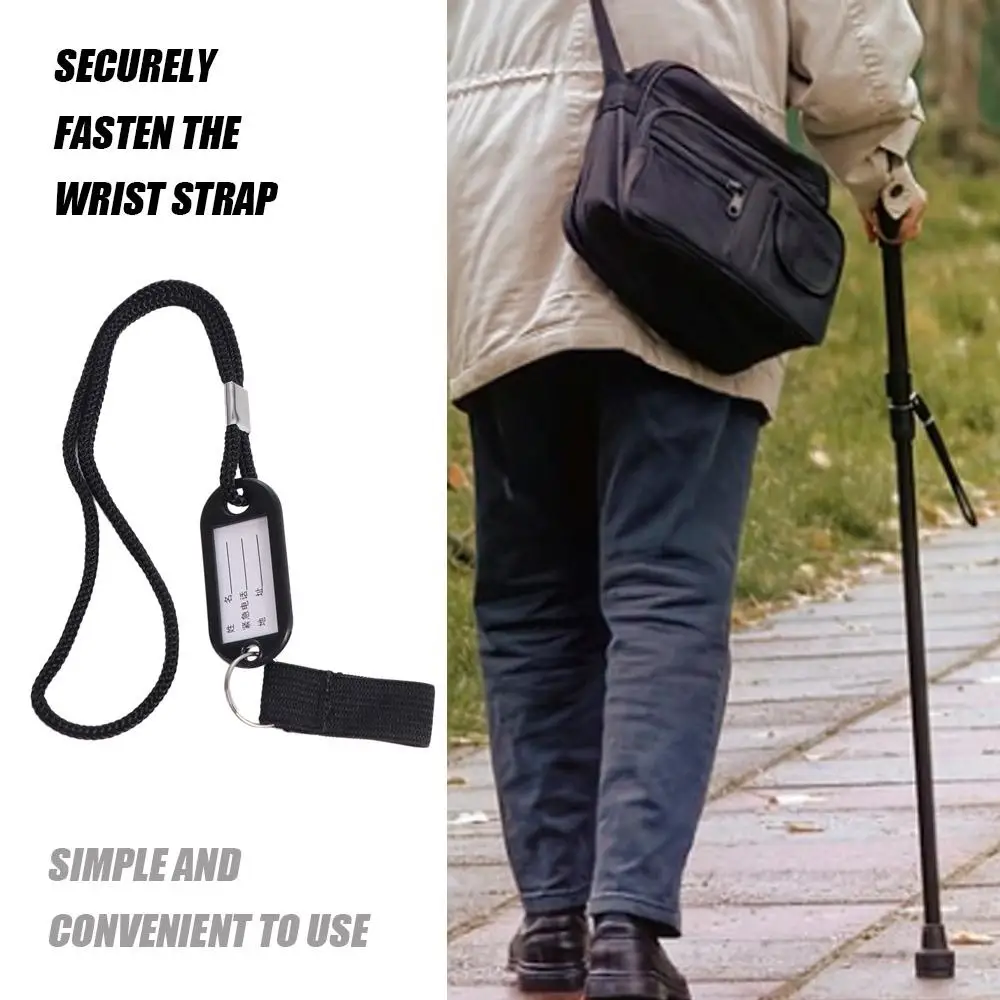 Anti-lost Walking Canes Wrist Strap Multi-purpose Metal Buckle Walking Stick Anti-lost Lanyard Nylon Webbing Fixed Strap