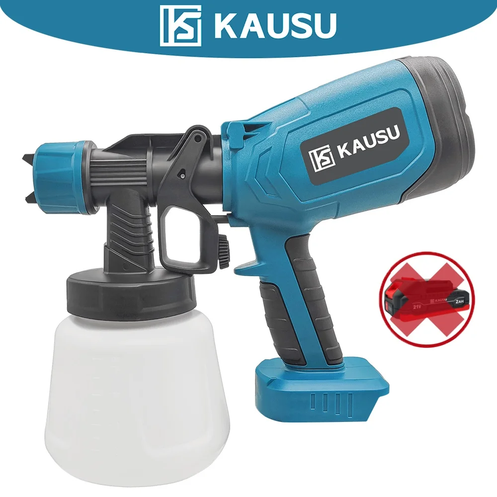 

Electric Spray Gun 1400ML Portable Automatical Cordless Paint Sprayer Furniture Steel Coating Airbrush For Makita 18V Battery