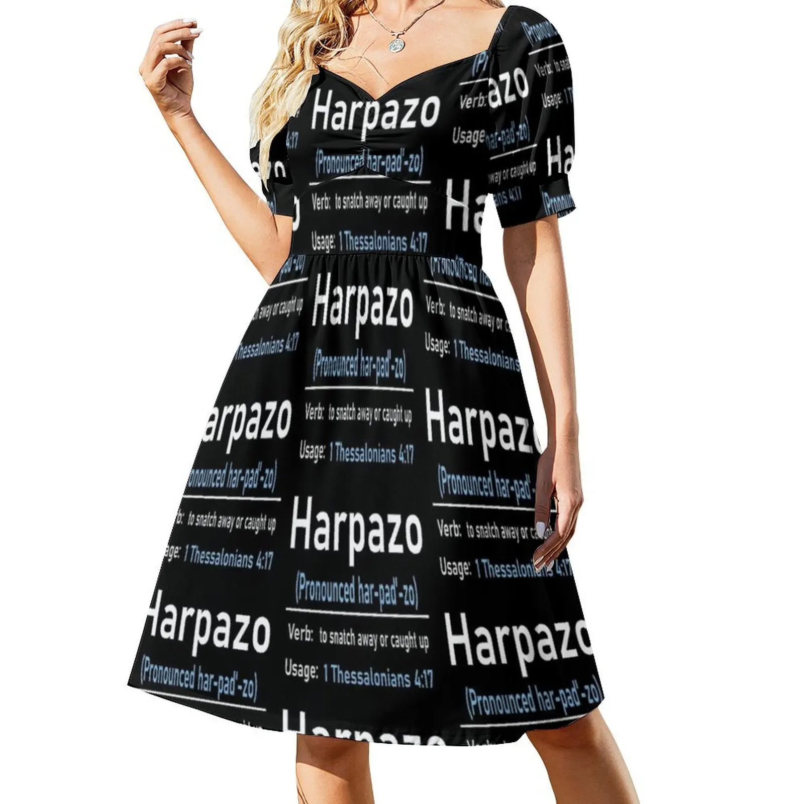 نشوة الكتاب المقدس الآية Harpazo تعريف المرأة الهيب هوب الشارع الشهير فستان جرافيك طباعة ملابس للنادي الحفلات Harpazo نشوة الكتاب المقدس #2