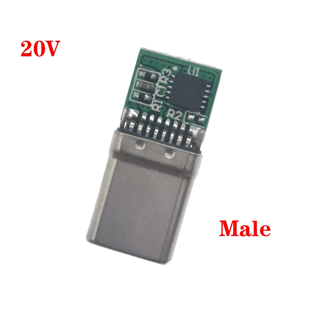USB C 3.1 Type-C Connector 5V 9V 12V 15V 20V Male Female Socket Adapter to Solder Wire Cable PD Trigger Plug Jack Fast Charging