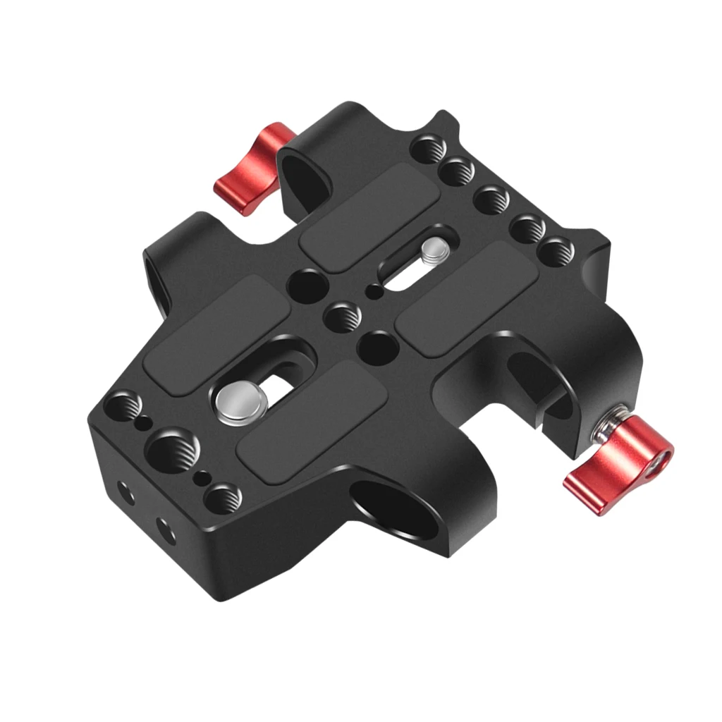 Universal Kamera Grundplatte Schulter Rig 15mm Stange Clamp Quick Release Adapter für Sony DSLR Käfig Vlog Schulter Unterstützung System – Detail 18