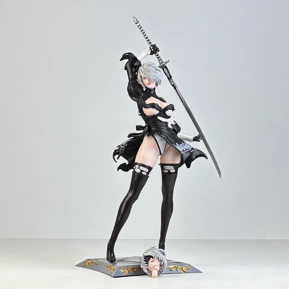 32 سم NieR: Automata Pod YoRHa رقم. 2 نوع B 2B اثنين رئيس PVC عمل الشكل أنيمي نموذج لجسم لعبة جمع دمية هدية