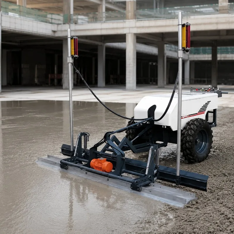 Laser Concrete Floor Screed Equipment Smooth Equipment Customized Durable for Workshop Surface Finishing