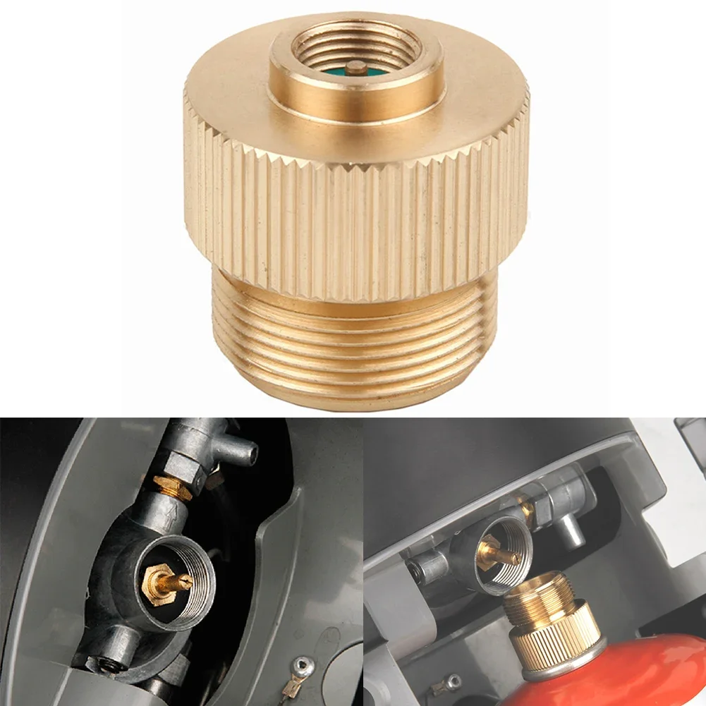 2023 Nieuwe Kampeerkachel Gastank Adapter Klep Hete Verkoop 6061 Aluminiumlegering 30X30X28.5Mm Voor Mapp Gastank 1 