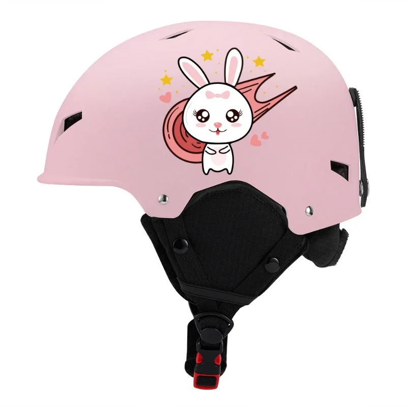 New Ski Helmet Professional Snowboard Motorcycle Helmets Warm Plush Helmet High Quality Children Anti-impact Safety Snow Helmets