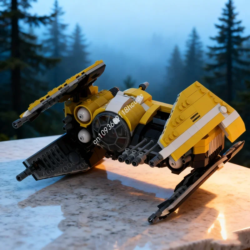 

517pcs MOC TIE Savage Star Battle Model Building blocks Christmas gift Construction Assemble creative toys idea Brick Birthday