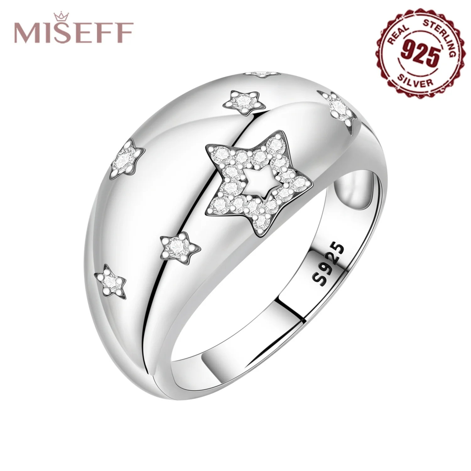 Women's Versatile S925 Sterling Silver Fashion Ring