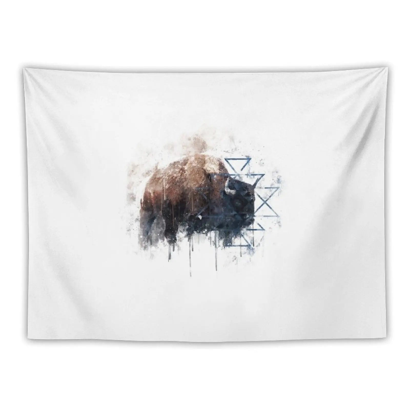 

Tribal Bison Watercolor 1 Tapestry Decorations For Your Bedroom Aesthetic Room Decorations Cute Decor Decoration Home Tapestry