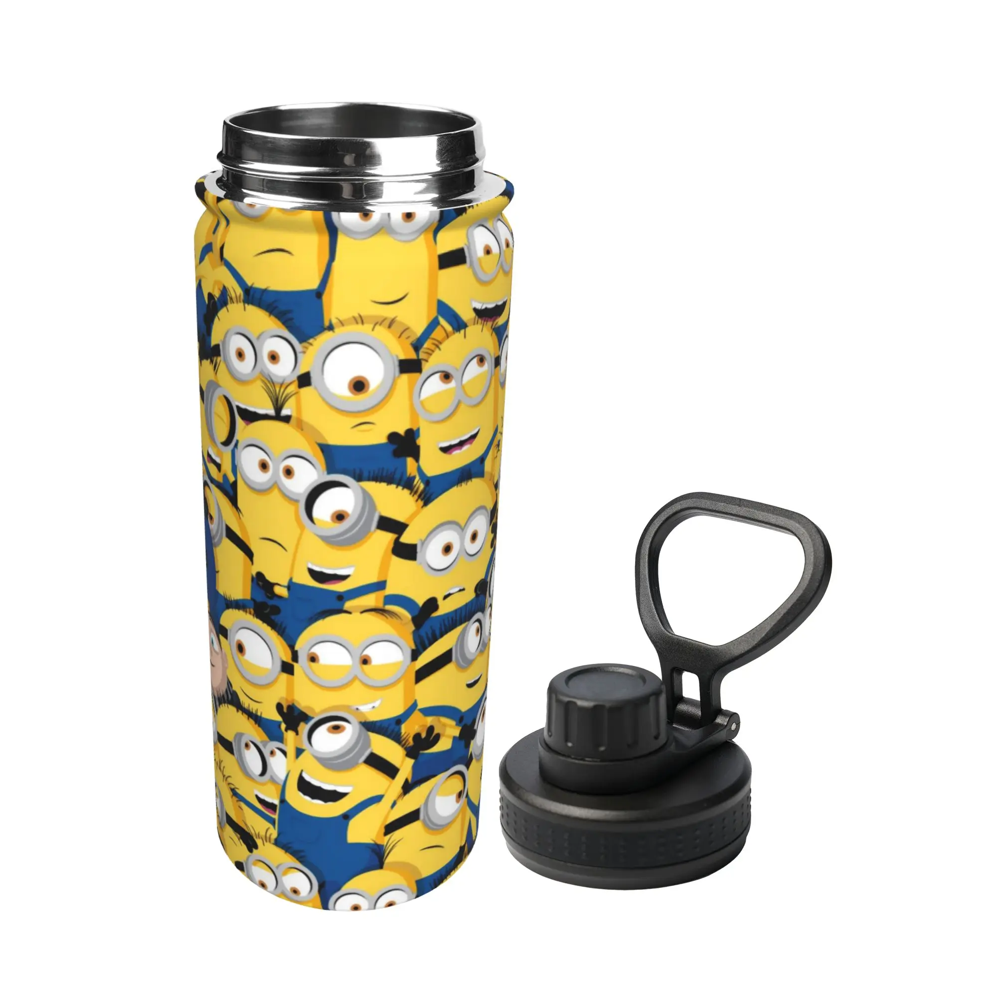 Cartoon M-Minions 18OZ Sports Insulated Kettle Banana Coffee Cups Vacuum Flask Car Mugs Water Bottle