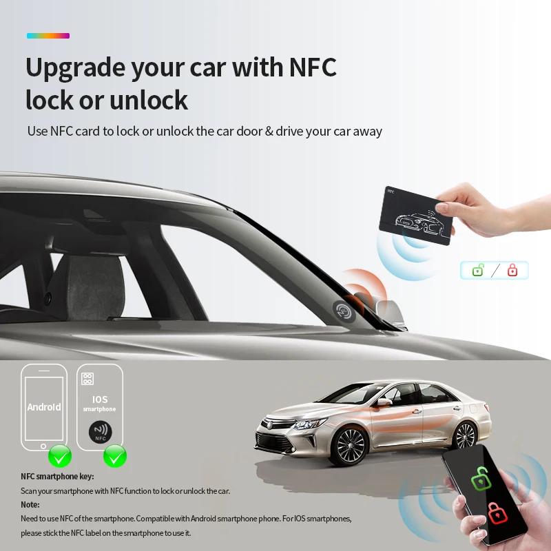 EASYGUARD Plug & Play CAN BUS apto para INNOVA 2016-2019 PKE sistema de alarma de coche llave inteligente arranque remoto toyota push para iniciar