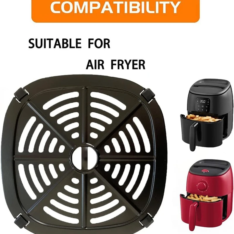 Plaque de gril carrée améliorée pour friteuse à air, pièces de rechange, Instants, Dspatule, 2.6QT