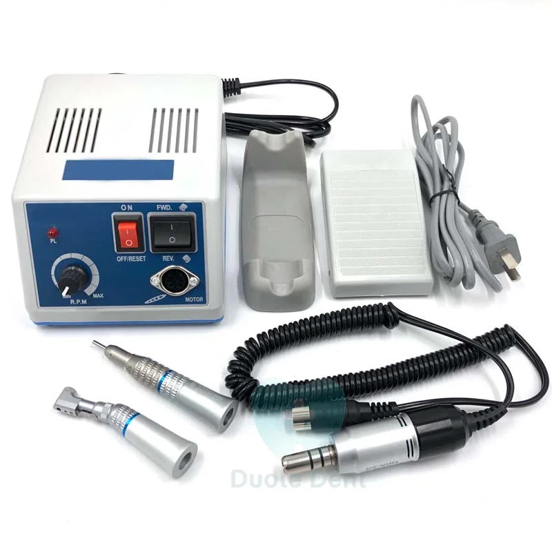 

Denta Laboratory Nail Drill Polisher 35000RPM Micromotor with E-type Handpiece + Straight Handpiece + Contra Angle