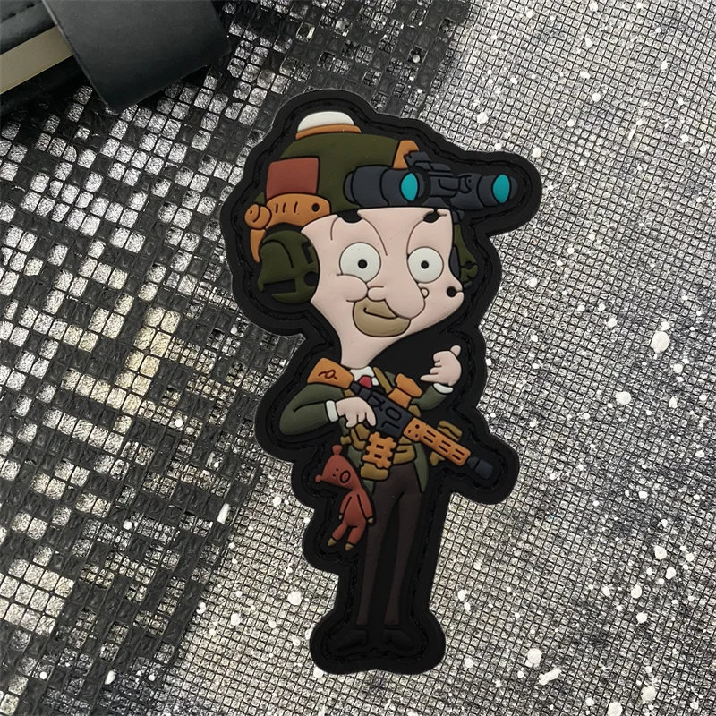 Interesting Sir Morale Patch PVC Tactical Armband Hook Badge Funny and Humorous Outdoor Backpack Hat Accessories Stickers view 3