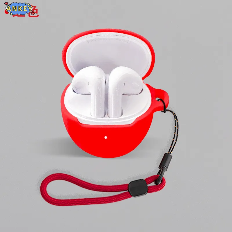 لهاتف Honor Choice Earbuds S7 من السيليكون مع غطاء سماعة أذن لاسلكي مقاوم للصدمات يحمل حبلًا #4