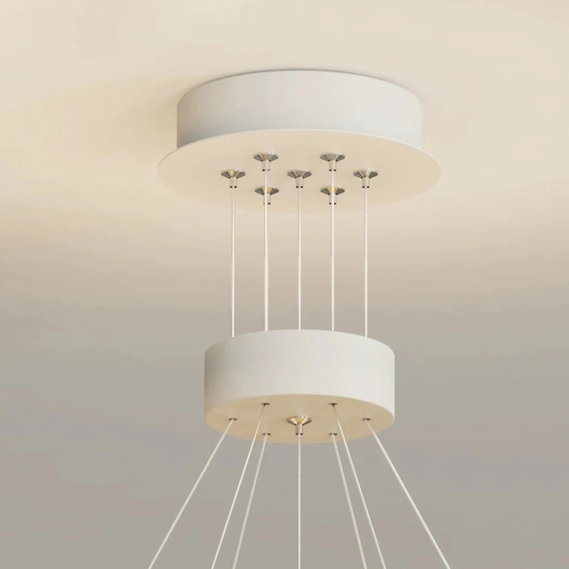 White Acrylic Ball Chandelier Living Room Dining Room Pendant Lamp 7/13/19 Heads G9 Bulb White Metal 110-220V