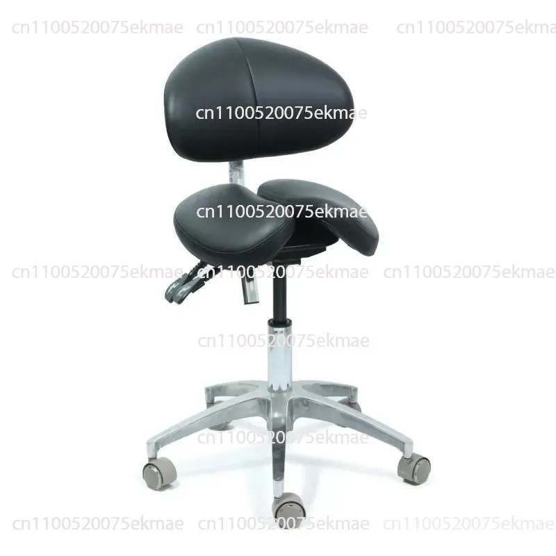 Green Fleece Double-petal Saddle Chair Back Adjustment Lift Cycling Chair Microfiber Leather