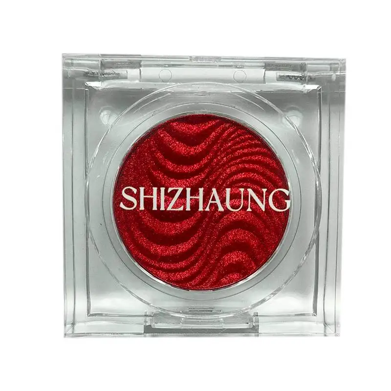 Shizhuang Single-Color Eyeshadow Colorful Matte High Saturation Rich Color White Shimmer Gloss European American Style
