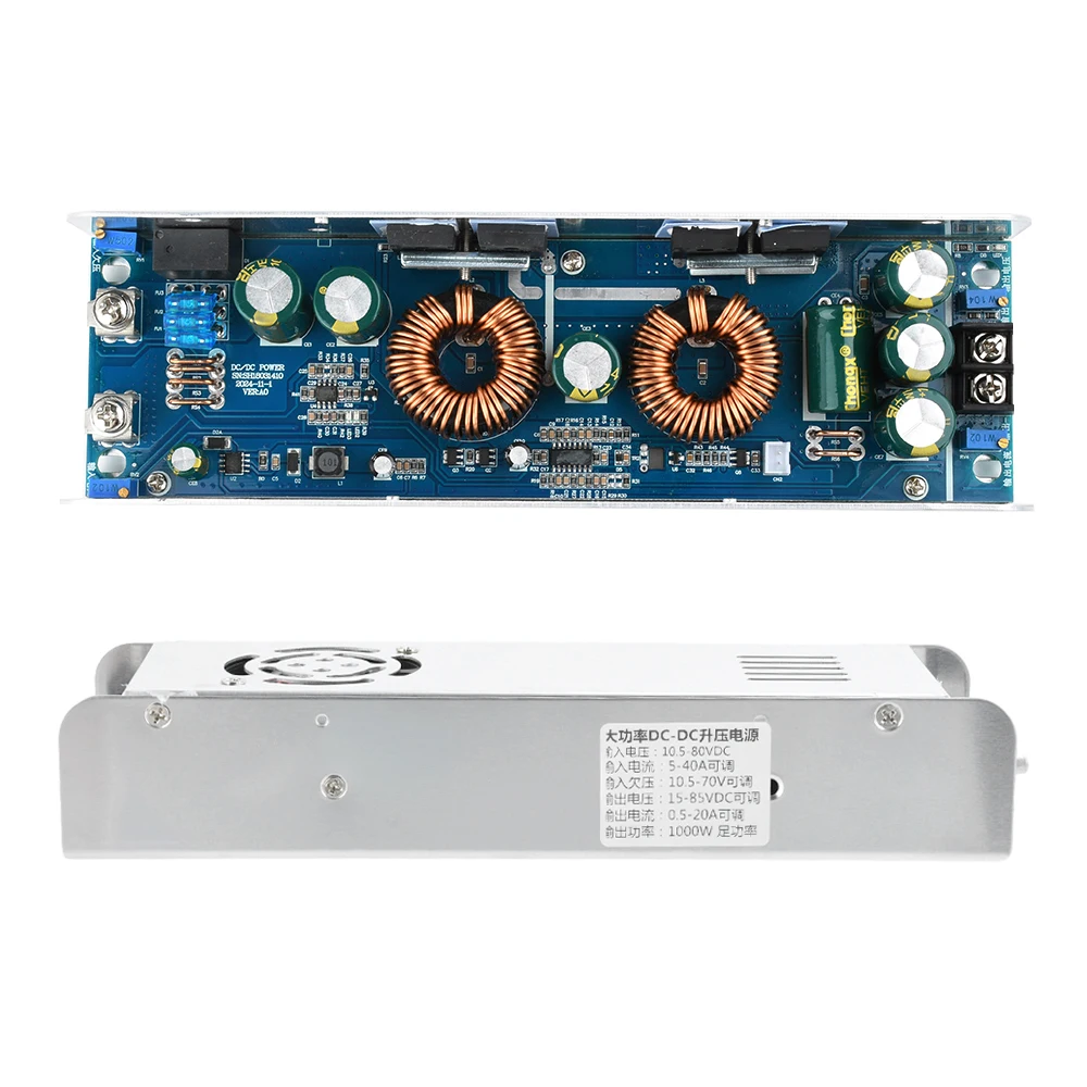 1000W DC Boost Constant Voltage Constant Current Adjustable Power Module 12-75V To 12-85V DC-DC Boost Module