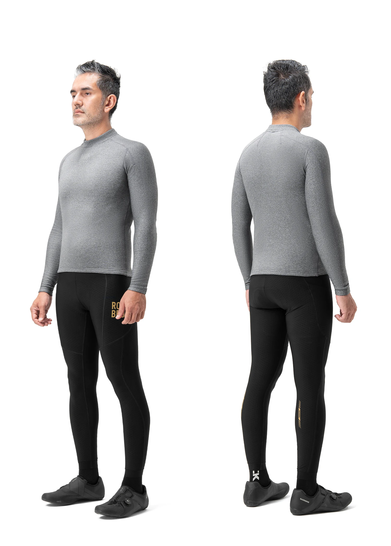 ROCKBROS Winter-Fahrradbekleidung, Woll-Wärme-Innenschicht-Oberteil, Feuchtigkeitsableitend, Fleece-Gefüttert, Weiche, Hautfreundliche Fahrrad-Unterwäsche – Detail 8