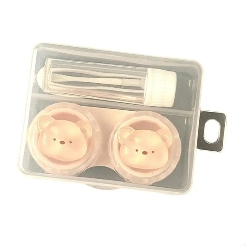2026 New Portable Contact Lenses Travel Case Storage Box with Tweezers Application Tool