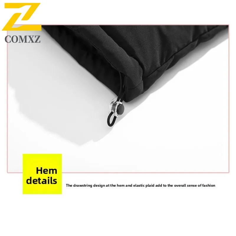 COMXZ Man Autumn Winter Plus Velvet Fashion Vintage Trend Jacket Male Casual All Match Cotton Coat Clothing Comfort Streetwear