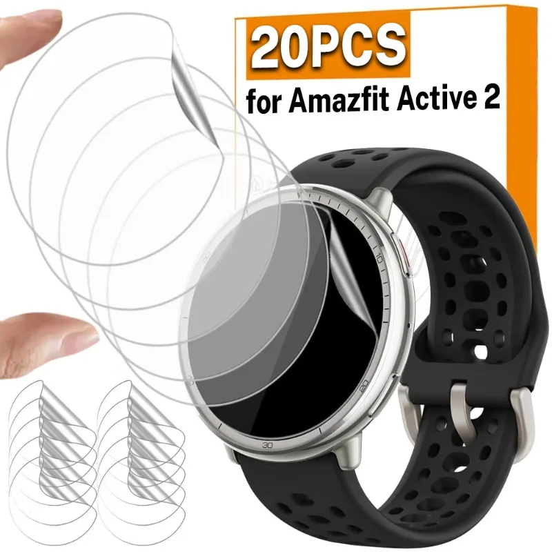 

20/1PCS Screen Protector for Amazfit Active 2 Smartwatch Cover Film Soft TPU Hydrogel Film for Amazfit Active 2 Screen Protector
