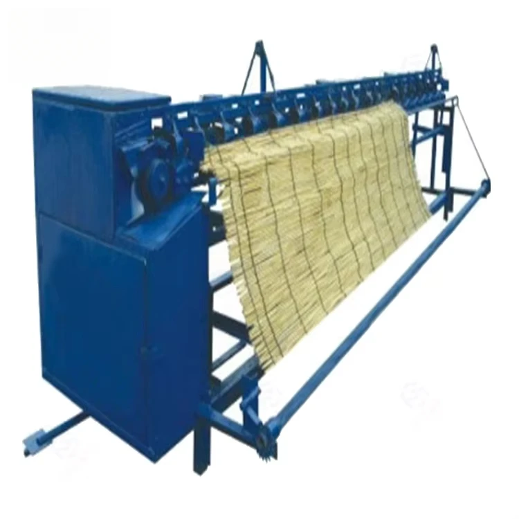 

Automatic Straw Mat Making Machine Hot Sale Bamboo Curtain Machine Cheap Reed Rod Screen Weaver Machine