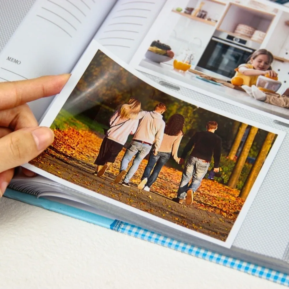 New 6 Inch 200 Pockets Photo Album Laminated Insert Pocket Slip-in Picture Albums Large Capacity Scrapbook Album Family Memory