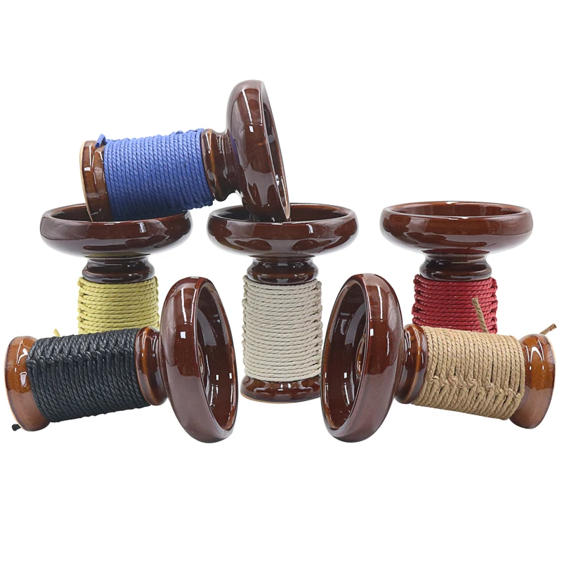 SY 1PC Hookah Single Hole Shisha Tobacco Bowl Tie Rope Style For Nargile Sheesha Narguile Chicha Cachimbas Head Accessories