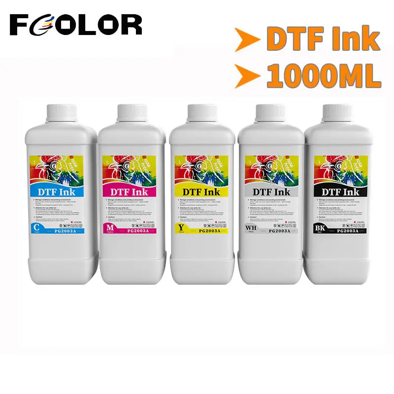 

Fcolor 1000ML*6 PG2003A DTF Ink Direct to DTF Transfer Film Ink For Epson L1800 L800 XP600 I3200 1390 Printhead DTF Printer Ink