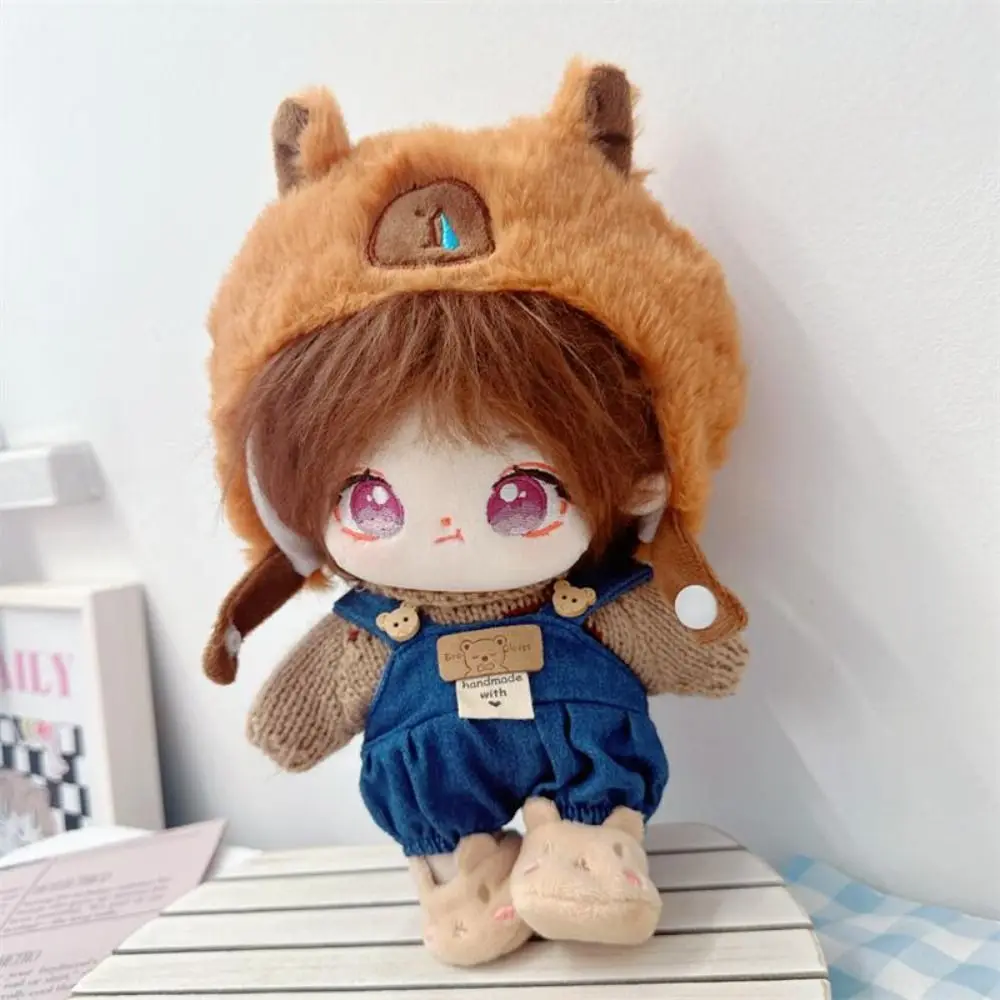 20cm Doll Clothes Toy Capybara Head Cover Cotton Doll Clothes Dress Up Sweater No Attributes Dolls Clothes