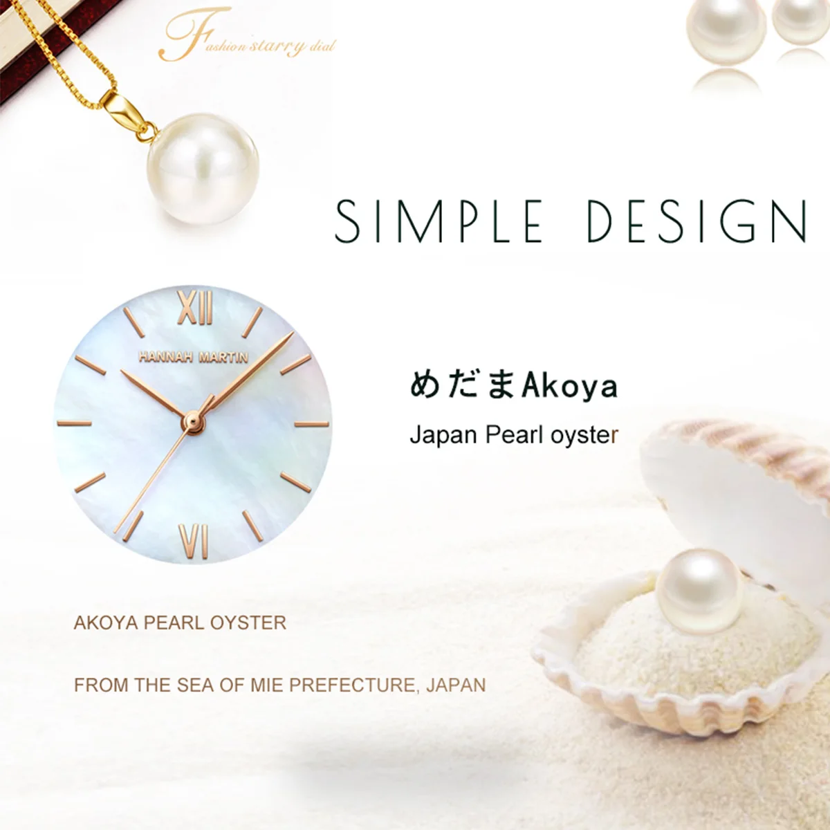 2023 NEW Japan Quartz Pearl Oyster Jade Stone White Shell Waterproof Ladies Full Stainless Steel Classic Wrist Watches for Women