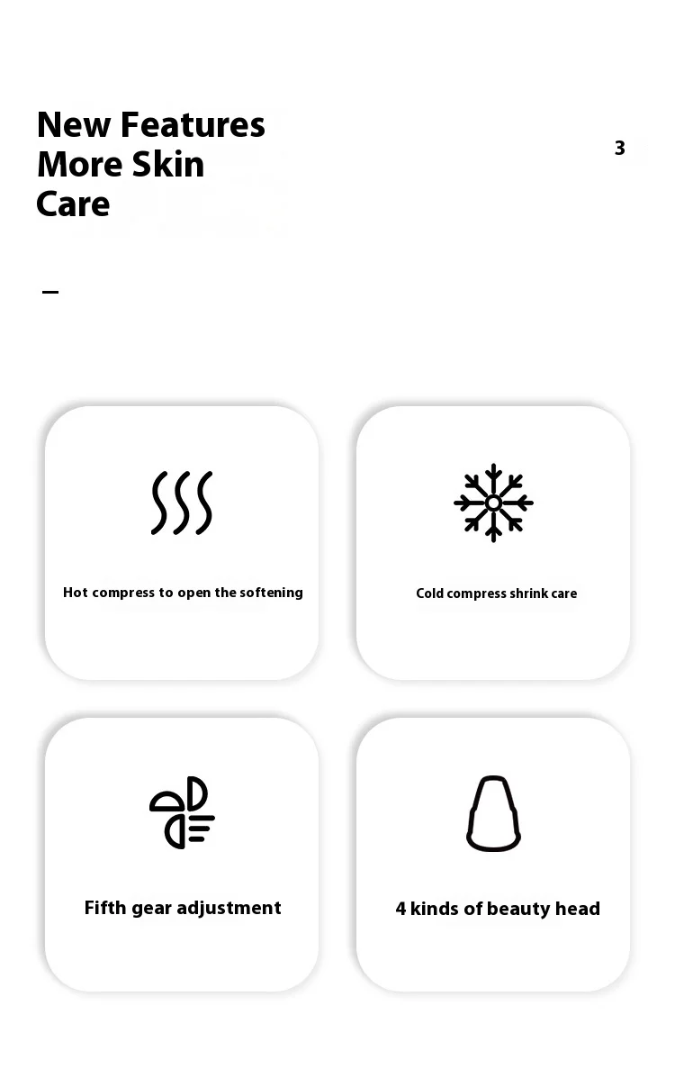 น้ํายากําจัดสิวหัวดํา, ประคบร้อนและเย็น, น้ํายาทําความสะอาดรูขุมขนสิวหัวดํา, น้ํายากําจัดสิวหัวดํา, เครื่องมือเสริมความงามไฟฟ้าในครัวเรือน