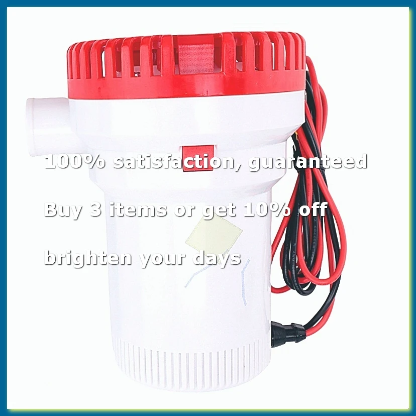 ●2000GPH Marine Water Bilge Pump Submersible Yacht Boat 12V Caravan Fishing Sea red