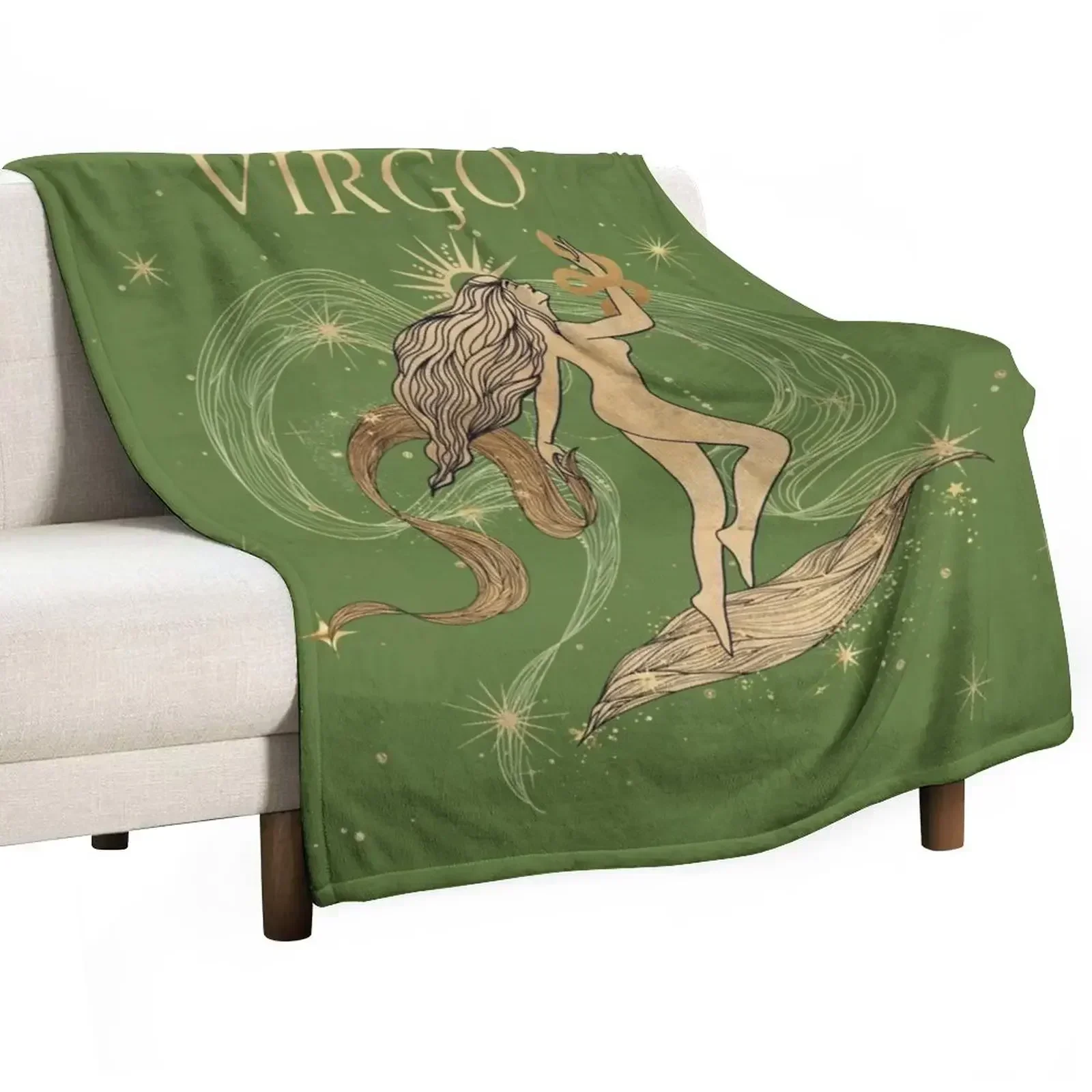 

Virgo zodiac woman Throw Blanket blankets ands Beautifuls for babies Blankets