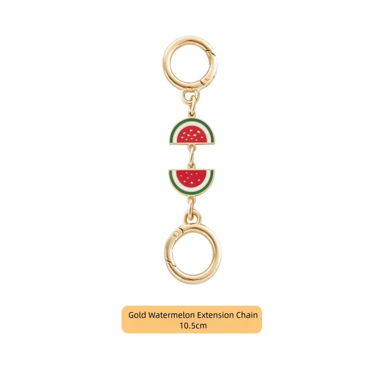 

HOLINFASHION Purse Chain Extender Adjustable Bag Strap Extender Watermelon Cherry Blossom Metal Bag Chain Charm Not Easy Fade